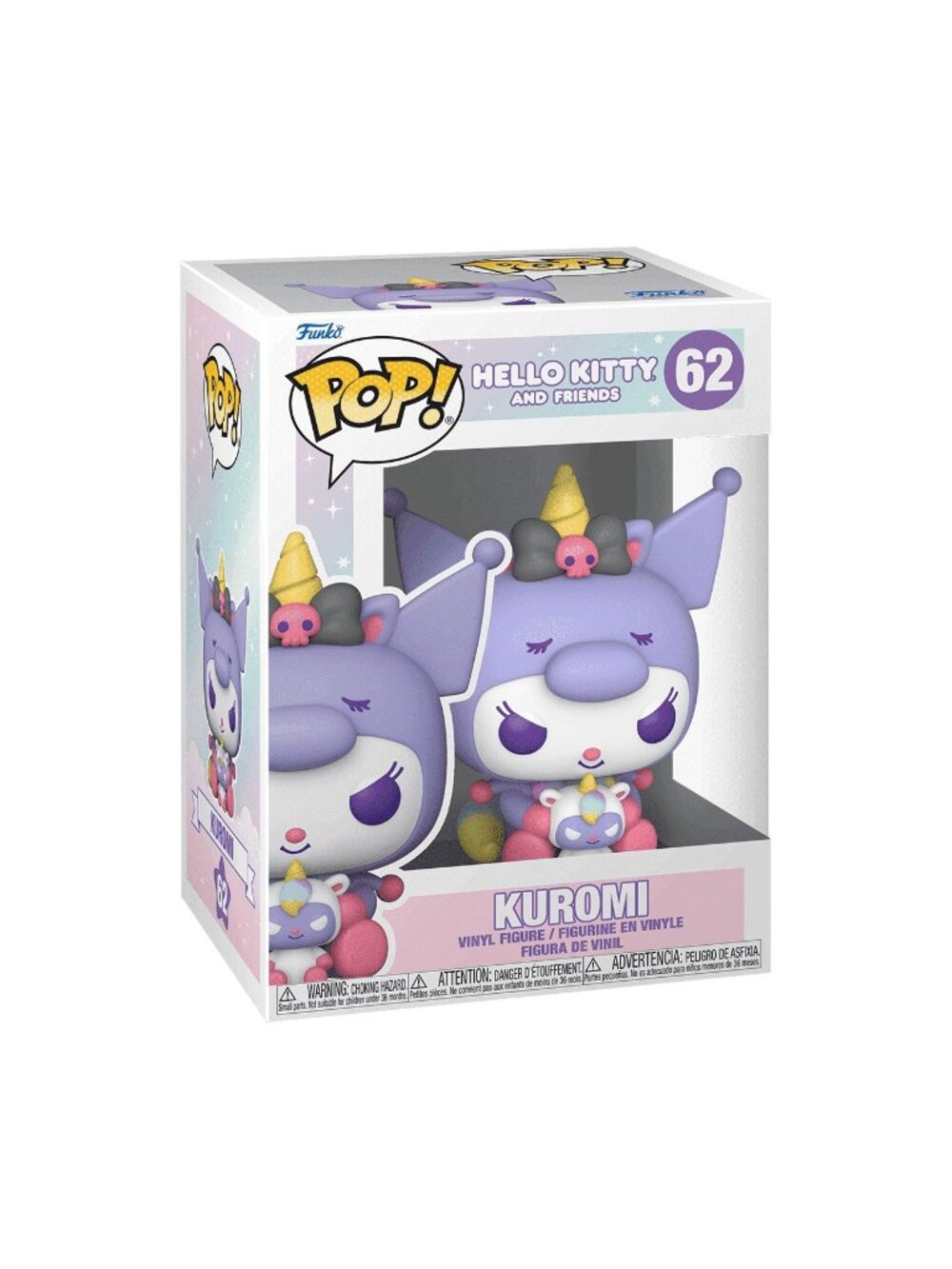 Funko POP! Hello Kitty Unicorn Princess Kuromi Figure #62!